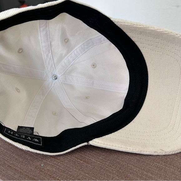 Anthropologie Wyeth Corduroy Adjustable Baseball Cap Cream 100% Cotton Unisex OS - Picture 8 of 8